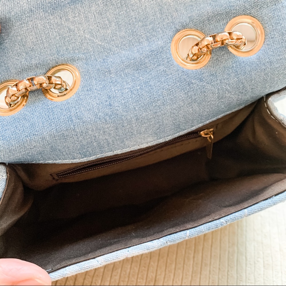 Blue pearl flower shoulder crossbody bag - Picture 8 of 8